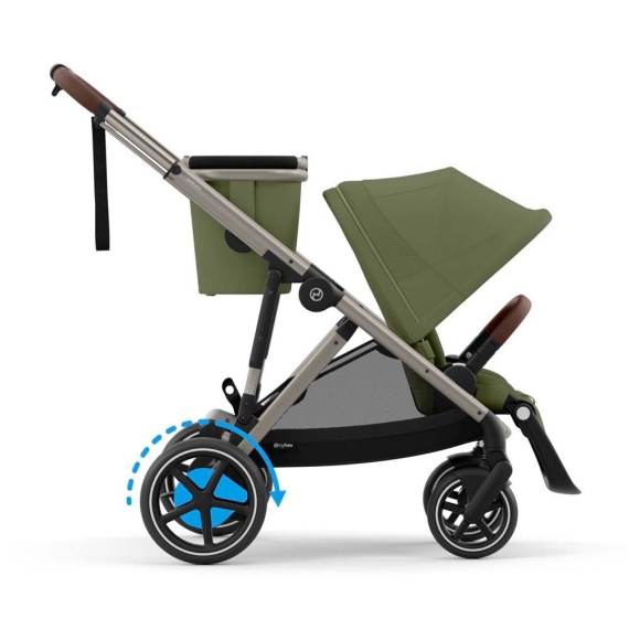 Прогулянкова коляска Cybex eGazelle S (TPE / Moss Green) - фото | Интернет-магазин автокресел, колясок и аксессуаров для детей Avtokrisla