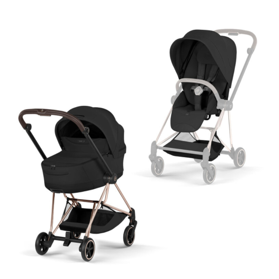 Чохол тканинний для прогулянкового блоку Cybex Mios Style (Sepia Black) - фото | Интернет-магазин автокресел, колясок и аксессуаров для детей Avtokrisla
