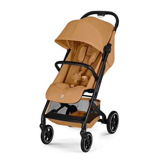 Прогулянкова коляска Cybex Beezy 2026 з бампером (Cinnamon Yellow) - фото | Интернет-магазин автокресел, колясок и аксессуаров для детей Avtokrisla