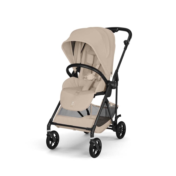 Прогулянкова коляска Cybex Melio Carbon (Almond Beige) - фото | Интернет-магазин автокресел, колясок и аксессуаров для детей Avtokrisla
