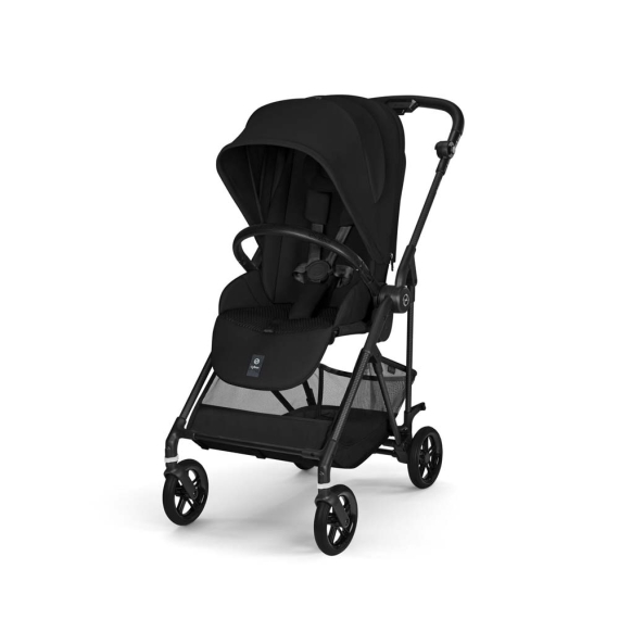 Прогулянкова коляска Cybex Melio Carbon (Magic Black) - фото | Интернет-магазин автокресел, колясок и аксессуаров для детей Avtokrisla