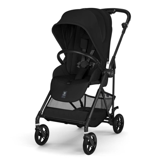 Прогулянкова коляска Cybex Melio Carbon (Magic Black) - фото | Интернет-магазин автокресел, колясок и аксессуаров для детей Avtokrisla