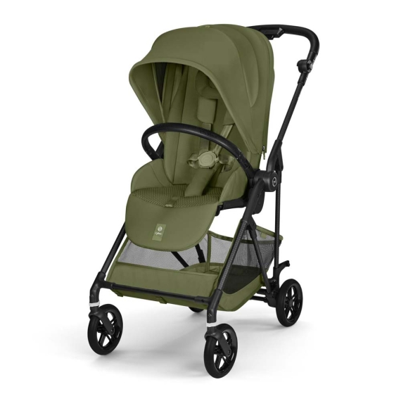 Прогулянкова коляска Cybex Melio Carbon (Moss Green) - фото | Интернет-магазин автокресел, колясок и аксессуаров для детей Avtokrisla