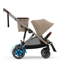 Прогулянкова коляска Cybex eGazelle S (TPE / (Almond Beige)
