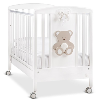 Дитяче ліжечко Italbaby PELUCHE (WHITE /DOVE GREY)