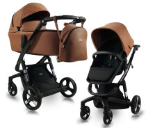 Универсальная коляска 2 в 1 IBEBE I-STOP (Dark Beige Eco)