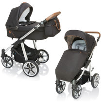Універсальна коляска 2 в 1 Baby Design Dotty 2019 100 (Dark Rock)