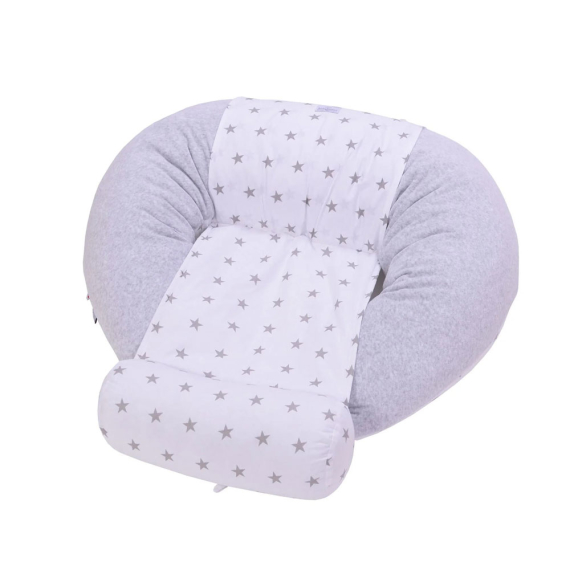 Подушка для годування Veres Comfort Lux Velour 200х75 см (stars grey) - фото | Интернет-магазин автокресел, колясок и аксессуаров для детей Avtokrisla