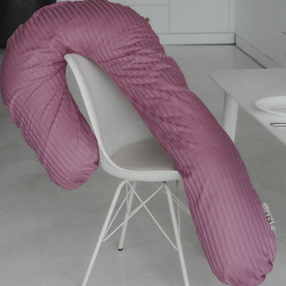 Подушка Джей для вагітних від KDphilosophy (фрезовий) - фото | Интернет-магазин автокресел, колясок и аксессуаров для детей Avtokrisla