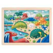 Пазл Hape Динозаври з розмальовкою