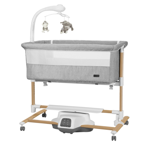 Ліжечко-гойдалка Carrello Bloom CRL-10304 (Anchor Grey Wooden) - фото | Интернет-магазин автокресел, колясок и аксессуаров для детей Avtokrisla
