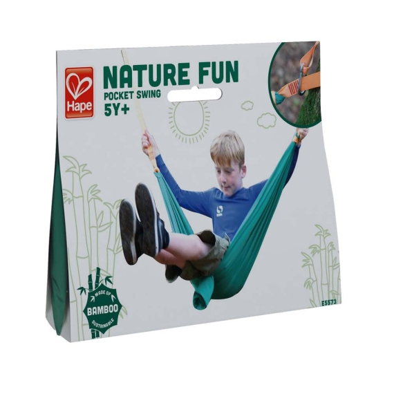 Дитячий гамак Hape Nature Fun 130 см (зелений) - фото | Интернет-магазин автокресел, колясок и аксессуаров для детей Avtokrisla