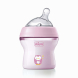 Пляшка пластикова Chicco Natural Feeling 150 мл, соска силіконова від 0 місяців, повільний потік (рожева)
