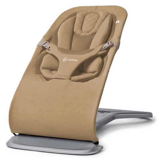 Крісло-шезлонг Ergobaby Evolve Bouncer (Camel) - фото | Интернет-магазин автокресел, колясок и аксессуаров для детей Avtokrisla
