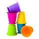 Тактильна Іграшка Fat Brain Toys Suction Kupz М'які чашки, 6 шт