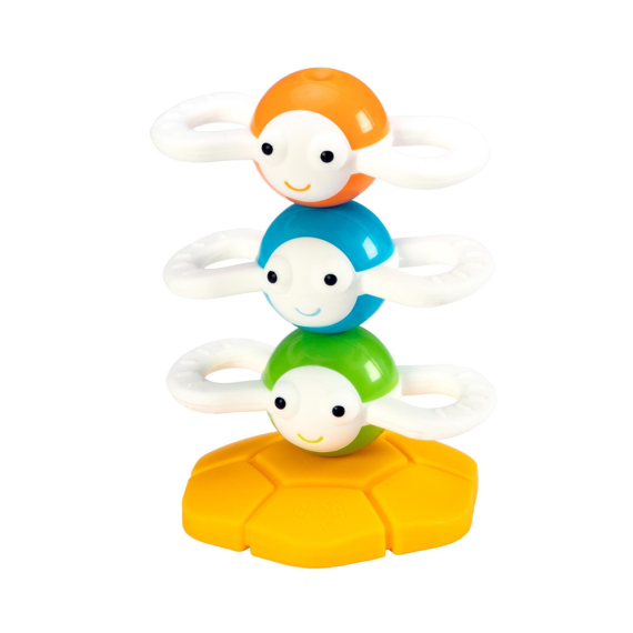 Магнітна пірамідка Fat Brain Toys Dizzy Bees Веселі бджілки - фото | Интернет-магазин автокресел, колясок и аксессуаров для детей Avtokrisla