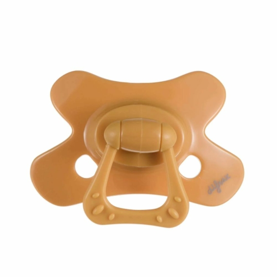 Пустушка силіконова Difrax Dental, 6+ міс (Honey) - фото | Интернет-магазин автокресел, колясок и аксессуаров для детей Avtokrisla