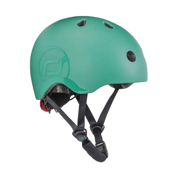 Шлем защитный детский Scoot and Ride с фонариком, S-M (Forest) - фото | Интернет-магазин автокресел, колясок и аксессуаров для детей Avtokrisla