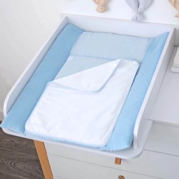 Cповивальний матрац Baby Veres 50х70 см (Velour Medium blue) - фото | Интернет-магазин автокресел, колясок и аксессуаров для детей Avtokrisla