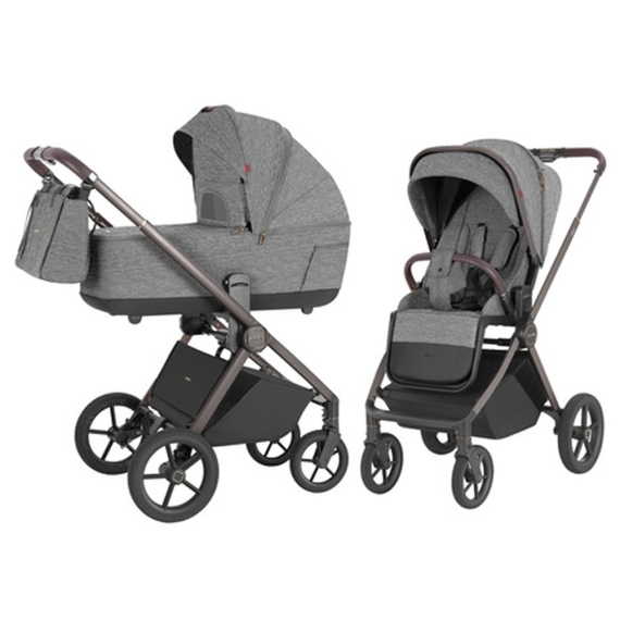 Універсальна коляска 2 в 1 CARRELLO Ultra CRL-6527 (Metal Grey) - фото | Интернет-магазин автокресел, колясок и аксессуаров для детей Avtokrisla