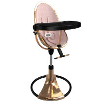 Стільчик для годування Bloom Fresco з бавовняним вкладишем (Rose Gold / Blush Pink)