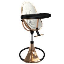 Стільчик для годування Bloom Fresco з бавовняним вкладишем (Rose Gold / Coconut White)