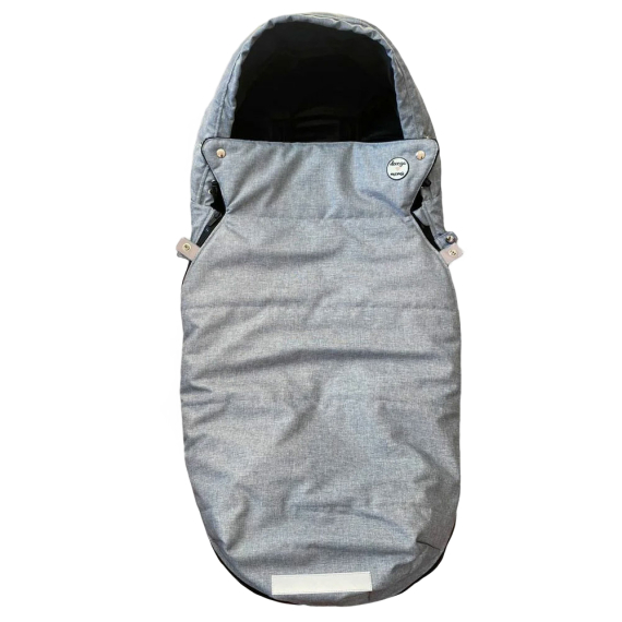 Демісезонний футмуф на коляску Decoza Moms ( Світло сірий меланж) - фото | Интернет-магазин автокресел, колясок и аксессуаров для детей Avtokrisla