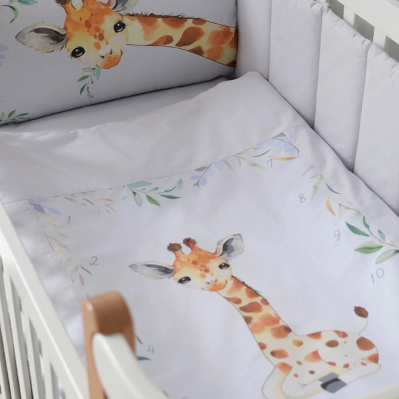 Постільний комплект Baby Veres Giraffe New, 6 одиниць - фото | Интернет-магазин автокресел, колясок и аксессуаров для детей Avtokrisla