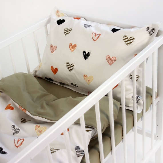 Комплект постільної білизни для немовлят Люлі Серденька, 3 единицы - фото | Интернет-магазин автокресел, колясок и аксессуаров для детей Avtokrisla