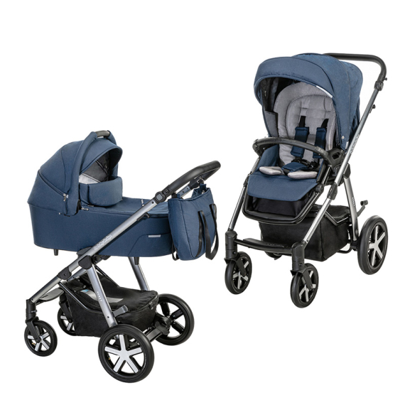 Универсальная коляска 2 в 1 Baby Design Husky NR 2021 (103 NAVY) - фото | Интернет-магазин автокресел, колясок и аксессуаров для детей Avtokrisla