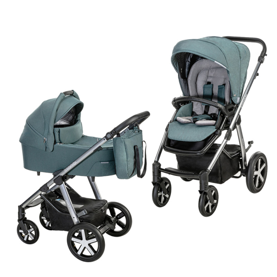 Універсальна коляска 2 в 1 Baby Design Husky NR 2021 (105 TURQUOISE) - фото | Интернет-магазин автокресел, колясок и аксессуаров для детей Avtokrisla
