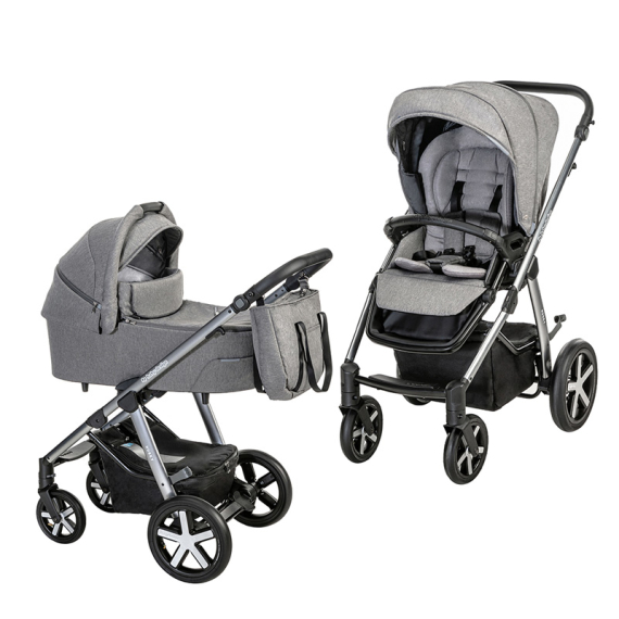 Універсальна коляска 2 в 1 Baby Design Husky NR 2021 (07 GRAY) - фото | Интернет-магазин автокресел, колясок и аксессуаров для детей Avtokrisla