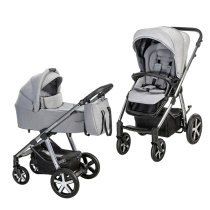 Універсальна коляска 2 в 1 Baby Design Husky NR 2021 (107 SILVER GRAY)