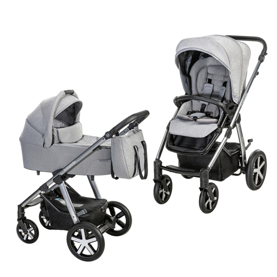 Універсальна коляска 2 в 1 Baby Design Husky NR 2021 (107 SILVER GRAY) - фото | Интернет-магазин автокресел, колясок и аксессуаров для детей Avtokrisla