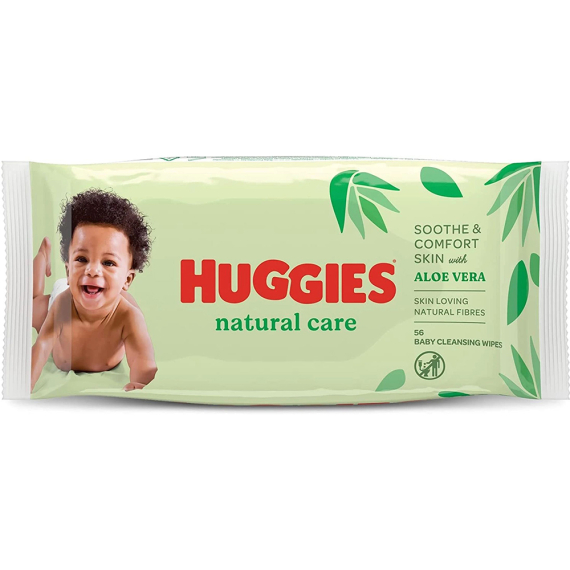 Влажные салфетки Huggies Natural Care, 56 шт - фото | Интернет-магазин автокресел, колясок и аксессуаров для детей Avtokrisla