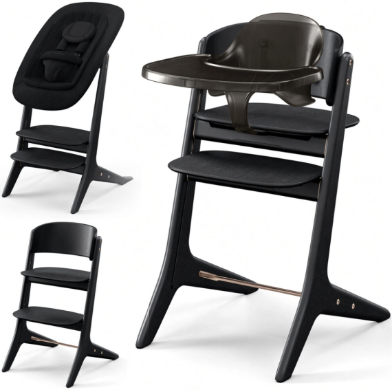 Стілець Cybex Lemo Platinum 4 в 1 (Black Wood) - фото | Интернет-магазин автокресел, колясок и аксессуаров для детей Avtokrisla
