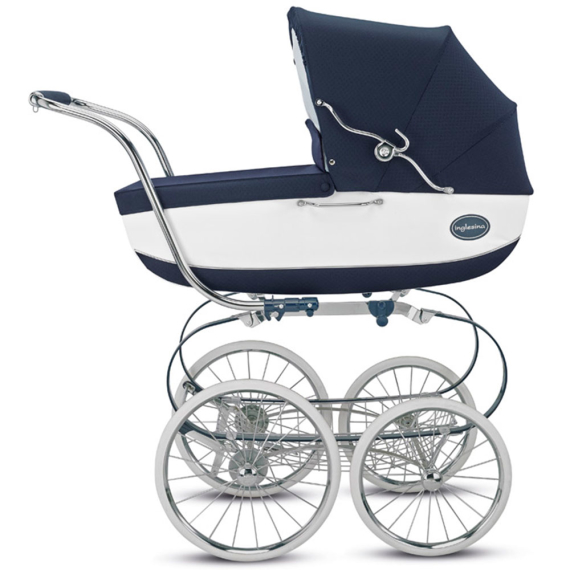 Коляска для новорожденных Inglesina CLASSICA (Chrome/blue) - фото | Интернет-магазин автокресел, колясок и аксессуаров для детей Avtokrisla