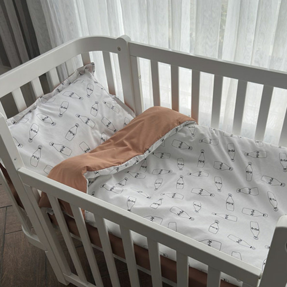 Комплект постільної білизни для немовлят Люлі (Молочко) - фото | Интернет-магазин автокресел, колясок и аксессуаров для детей Avtokrisla