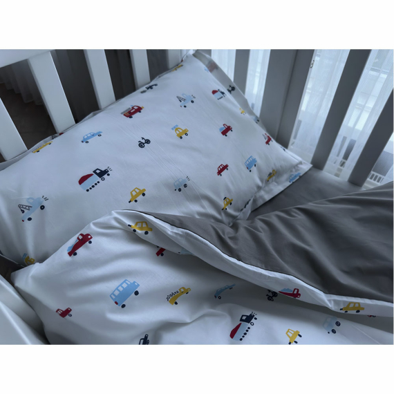 Комплект постільної білизни для немовлят Люлі (Машинки) - фото | Интернет-магазин автокресел, колясок и аксессуаров для детей Avtokrisla
