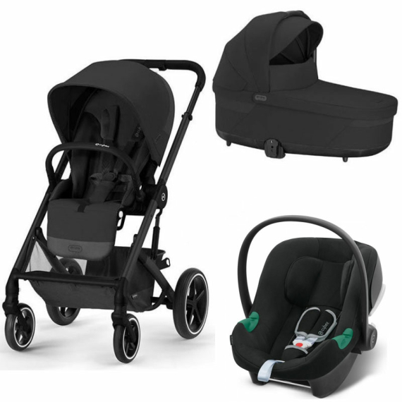 Універсальна коляска 3 в 1 Cybex Balios S  (BLK / Moon Black) - фото | Интернет-магазин автокресел, колясок и аксессуаров для детей Avtokrisla