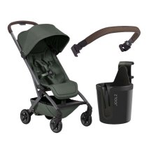 Прогулянкова коляска Joolz Aer 2 з бампером та підсклянником (Forest Green)