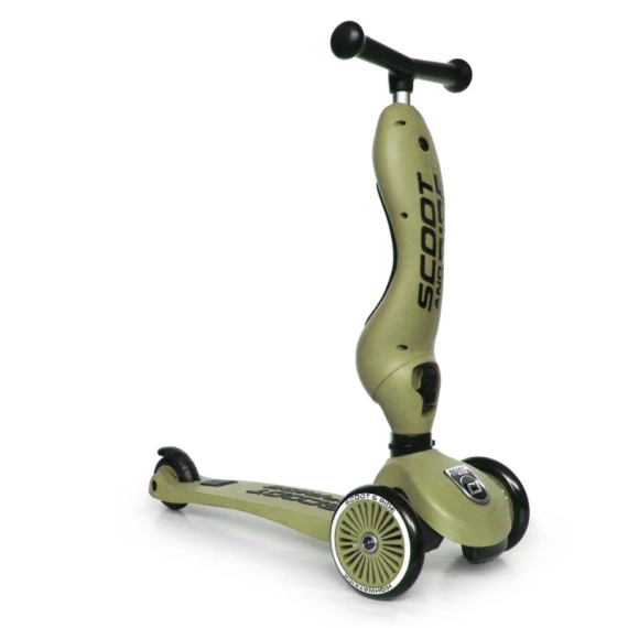 Самокат Scoot and Ride Highwaykick-1 Lifestyle (оливковий) - фото | Интернет-магазин автокресел, колясок и аксессуаров для детей Avtokrisla