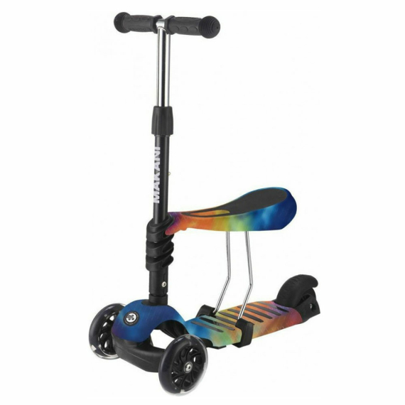 Біговел KIKKA BOO Makani 3in1 Ride & Skate (Rainbow) - фото | Интернет-магазин автокресел, колясок и аксессуаров для детей Avtokrisla