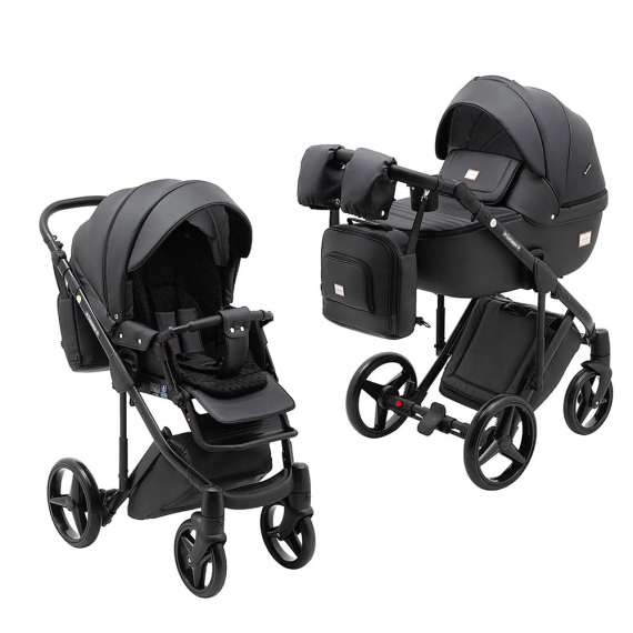 Универсальная коляска 2 в 1 Adamex Luciano (кожа / SA-2) - фото | Интернет-магазин автокресел, колясок и аксессуаров для детей Avtokrisla