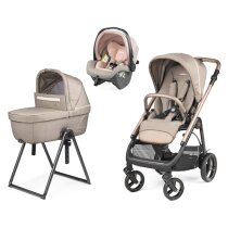 Універсальна коляска 3 в 1 Peg-Perego Veloce 2024 з люлькою Belvedere, підставкою та автокріслом SLK (Mon Amour)