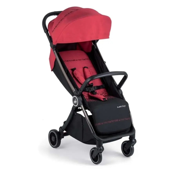 Прогулочная коляска CAM MATIC (красный с черным) - фото | Интернет-магазин автокресел, колясок и аксессуаров для детей Avtokrisla