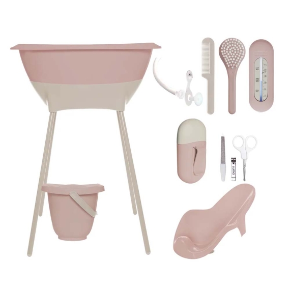 Набір з дитячою ванночкою 8 в 1 LUMA (Blush Pink) - фото | Интернет-магазин автокресел, колясок и аксессуаров для детей Avtokrisla