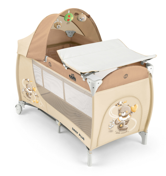 Манеж-ліжечко Daily Plus (240 - бежевий) - фото | Интернет-магазин автокресел, колясок и аксессуаров для детей Avtokrisla