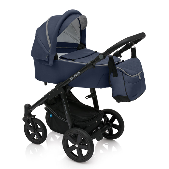 Універсальна коляска 2 в 1 Baby Design Lupo Comfort 2019 03 (Navy) - фото | Интернет-магазин автокресел, колясок и аксессуаров для детей Avtokrisla