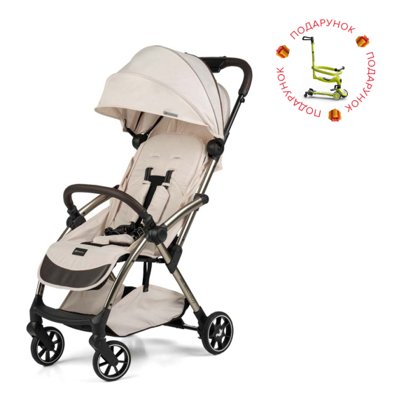 Прогулянкова коляска Leclerc Influencer Air (Cloudy Cream) - фото | Интернет-магазин автокресел, колясок и аксессуаров для детей Avtokrisla